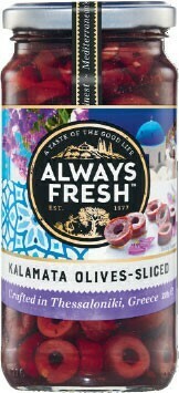Coles Always Fresh Sliced Kalamata Olives 220g offer
