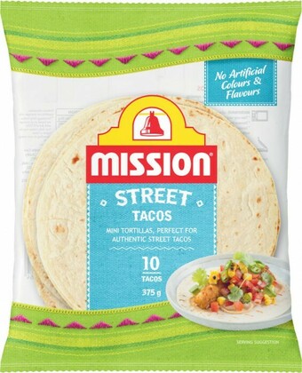 Coles Mission Street Tacos 10 Pack 375g offer
