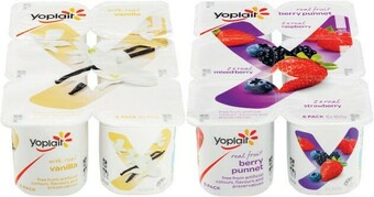 Coles Yoplait Yoghurt 6x160g offer