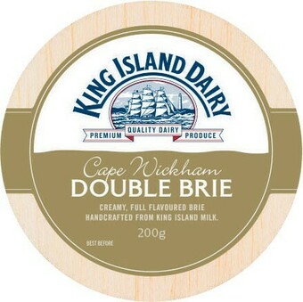 Coles King Island Cape Wickham Double Brie 200g offer