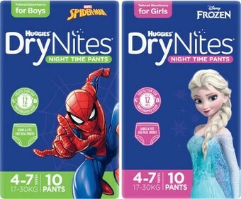 Huggies DryNites Pyjama Pants 9 Pack-10 Pack