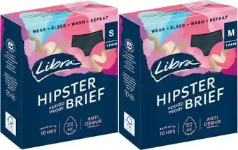 Coles Libra Hipster Period Proof Underwear 1 Pack offer