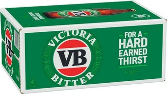 Victoria Bitter Bottles 24x375mL