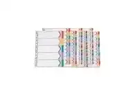 Officeworks Marbig Reinforced A4 1-20 Tab Divider offer