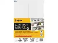 Officeworks Avery 4UP Laser Classroom Labels 20 Pack offer