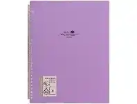 Officeworks Aqua Drops A4 Refillable Display Book 10 Pocket Pastel Purple offer