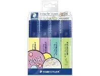 Officeworks Staedtler Textsurfer Highlighters Pastel 4 Pack offer