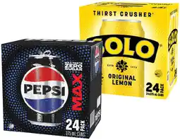 IGA Pepsi, Solo or Schweppes 24x375mL Selected Varieties offer