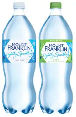 IGA Mount Franklin Lightly Sparkling Water Selected Varieties offer