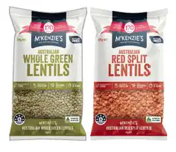 IGA McKenzie’s Lentils, Dried Peas or Soup Mix 375g Selected Varieties offer