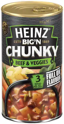 IGA Heinz Big’N Chunky Soup Selected Varieties offer
