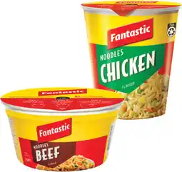 IGA Fantastic Cup Noodles 45-70g or Bowl 85g Selected Varieties offer