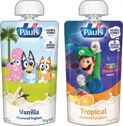 IGA Pauls Squeezie Yoghurt Selected Varieties offer