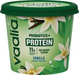 IGA Vaalia Probiotics+ Protein No Added Sugar Vanilla Creamy Yoghurt offer