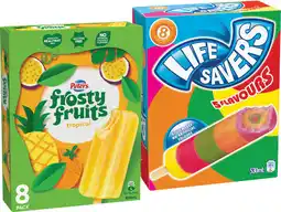 IGA Life Savers Ice Block or Peters Frosty Fruits 6‑8 Pack Selected Varieties offer