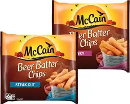 IGA McCain Beer Batter Chips or Wedges 750g Selected Varieties offer