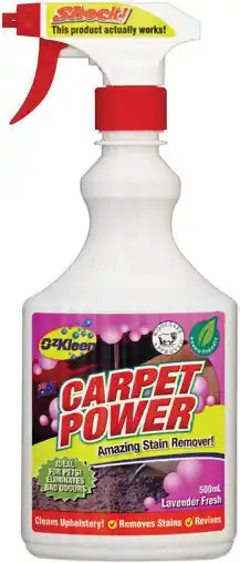 IGA Ozkleen Carpet Power Stain Remover Spray offer