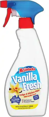 IGA McLintocks Vanilla Fresh Fridge Wipe & Deodoriser offer