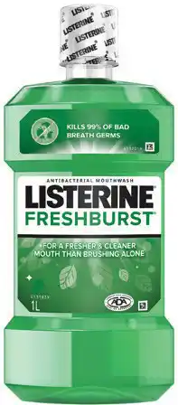 IGA Listerine Mouthwash Fresher & Cleaner Selected Varieties offer