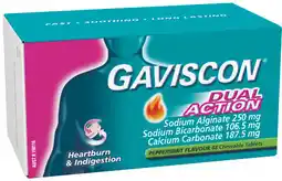 IGA Gaviscon Dual Action Chewable Tablets offer