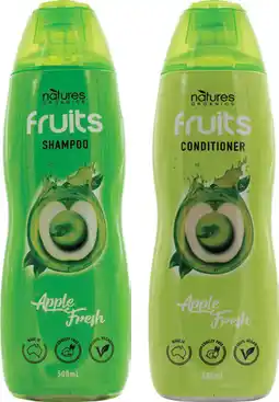 IGA Natures Organics Fruits Shampoo or Conditioner 500mL Selected Varieties offer