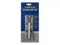 Officeworks Celco 6 Blade Pen Knife Set offer