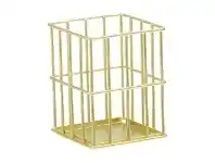 Officeworks Otto Wire Pen Cup Gold offer