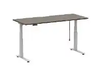 Officeworks Stilford S2 Electric Sit Stand Desk 1800mm White/Walnut offer