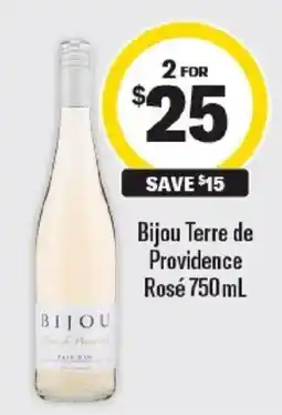 Liquorland Bijou Terre de Providence Rosé offer