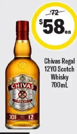 Liquorland Chivas Regal 12YO Scotch Whisky offer