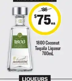 Liquorland 1800 Coconut Tequila Liqueur offer