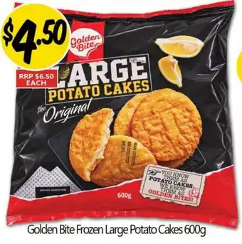 Golden Bite Frozen Large Potato Cakes