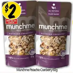 Not Quite Right Munchme Pistachio Cranberry offer