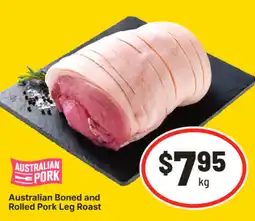 IGA Australian Boned and Rolled Pork Leg Roast offer