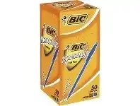 Officeworks BIC Economy Medium Ballpoint Pens Blue Box of 50 offer