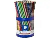 Officeworks Staedtler Triangular Coloured Pencils Cup 108 Pieces offer