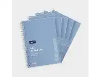 Officeworks J.Burrows A5 Spiral Notebook 200 Pages 5 Pack offer