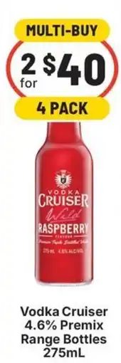IGA Liquor Vodka Cruiser Wild Raspberry offer