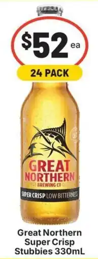 IGA Liquor Great Northern Super Crisp Stubbies offer