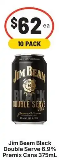 IGA Liquor Jim Beam Black Double Serve Cola offer