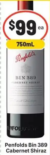 IGA Liquor Penfolds Bin 389 Cabernet Shiraz offer