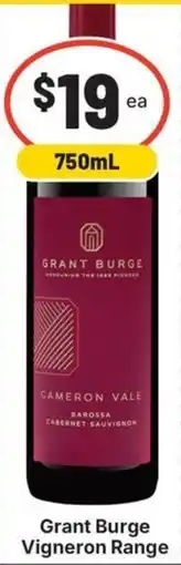 IGA Liquor Grant Burge Vigneron Range offer