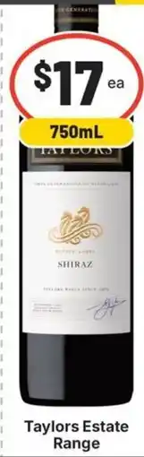 IGA Liquor Taylors Estate Shiraz offer