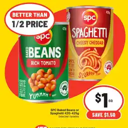 Supa Valu SPC Baked Beans or Spaghetti offer