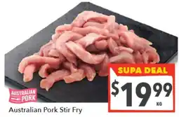 Supa Valu Australian Pork Stir Fry offer