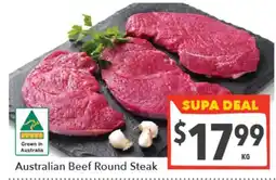 Supa Valu Australian Beef Round Steak offer
