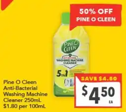 Supa Valu Pine O Cleen Anti-Bacterial Washing Machine Cleaner offer