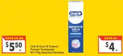 Supa Valu Oral-B Gum & Enamel Protect Toothpaste offer