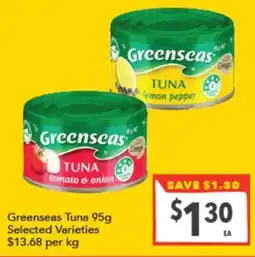 Supa Valu Greenseas Tuna offer
