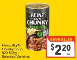 Supa Valu Heinz Big'N Chunky Soup offer